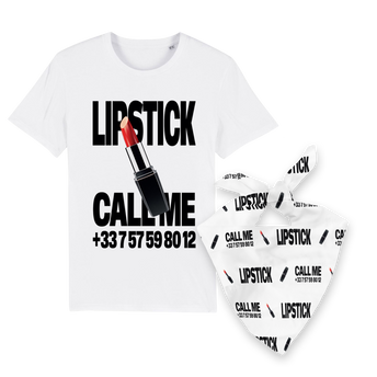 Pack T-Shirt + Bandana Lipstick